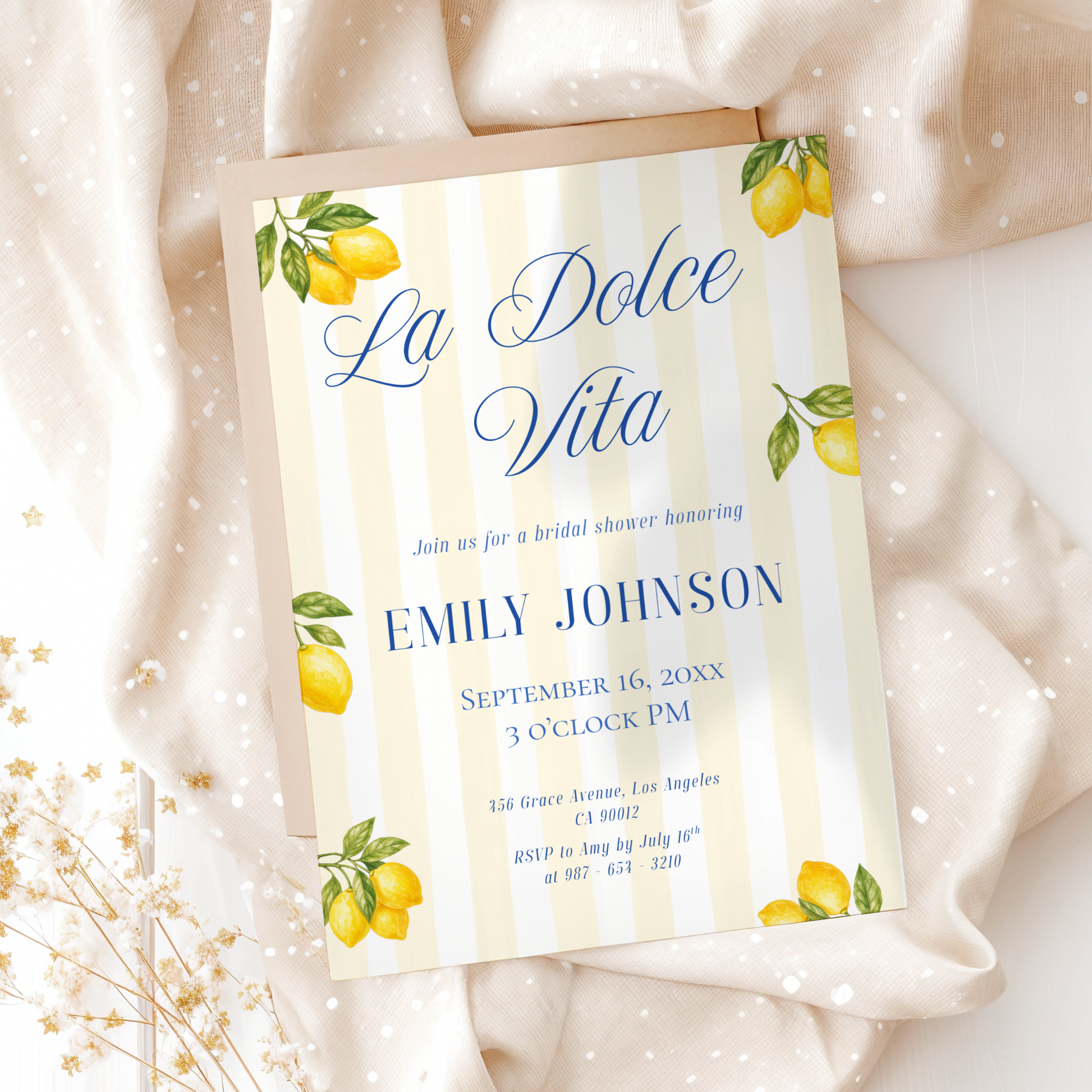 La Dolce Vita — Italian Bridal Shower Invitation Template by Pretty Digital — view 10