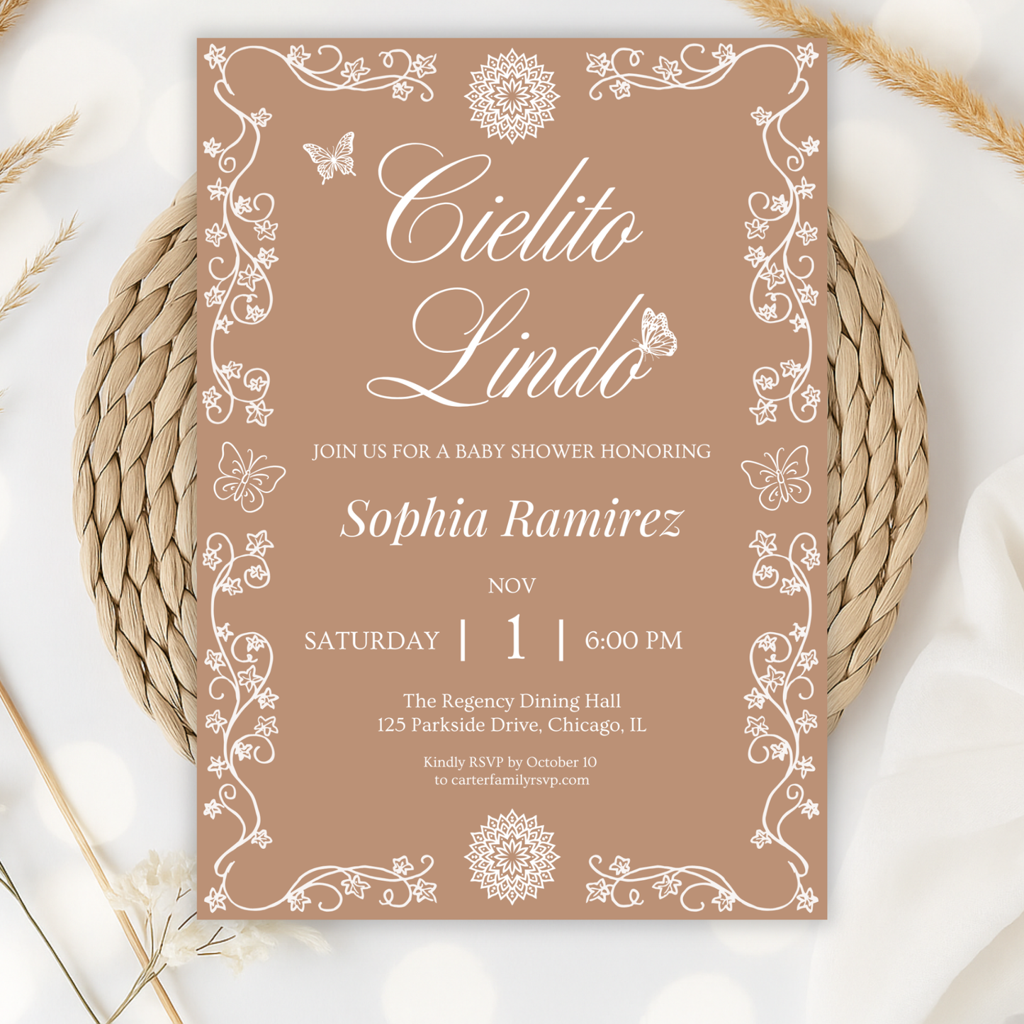Cielito Lindo — Baby Shower Invitation Template by Pretty Digital — view 10