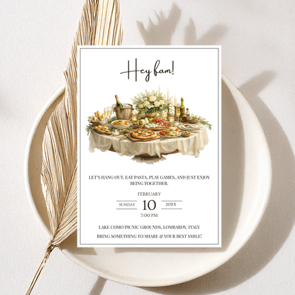 Hey Fam — Family Reunion Invitation Template by Pretty Digital — view 5
