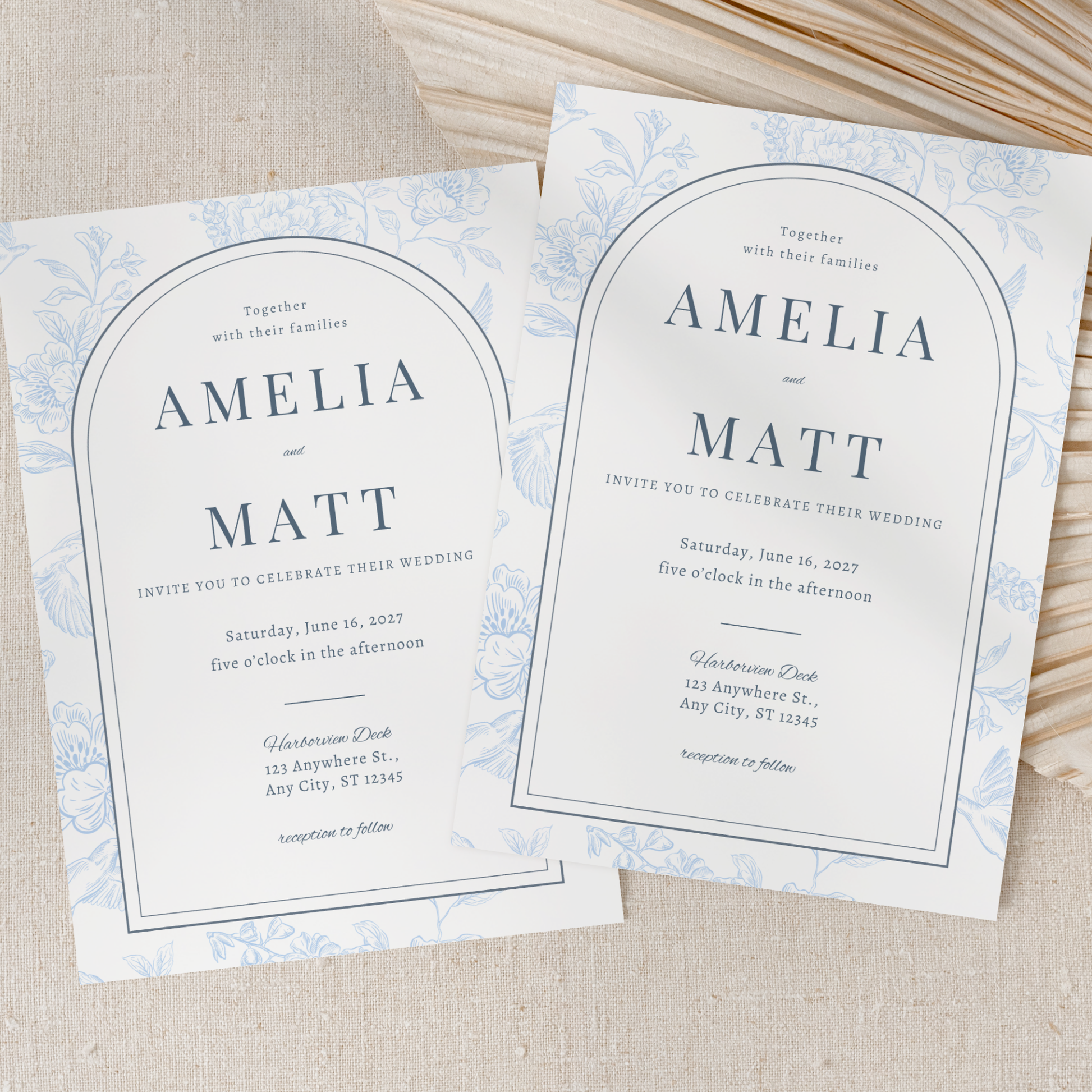 Floral Wedding Invitation by Pretty Digital — view 8