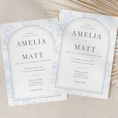 Floral Wedding Invitation by Pretty Digital — view 8