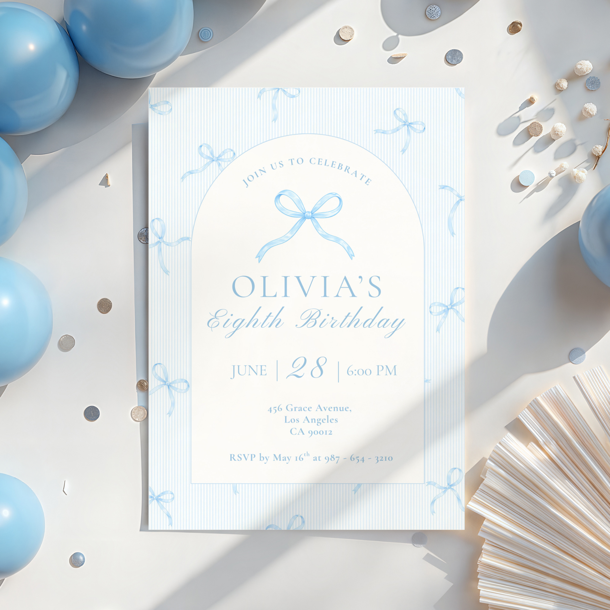 Pink Invitation for Girls by Pretty Digital — view 8
