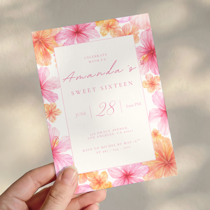 Celebrate With Us — Sweet 16 Invitation Template by Pretty Digital — view 9