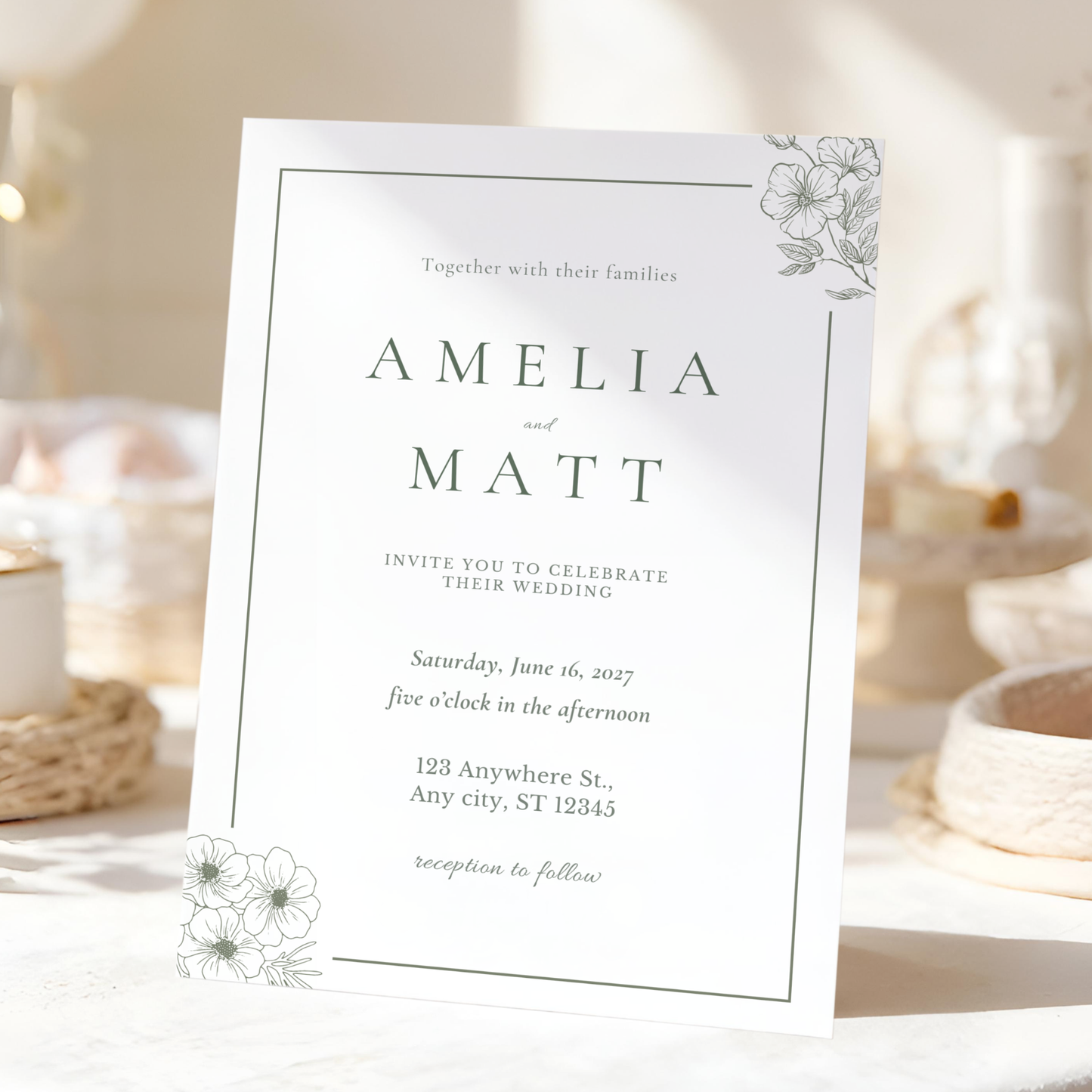 Elegant Wedding Invitation by Pretty Digital — view 5