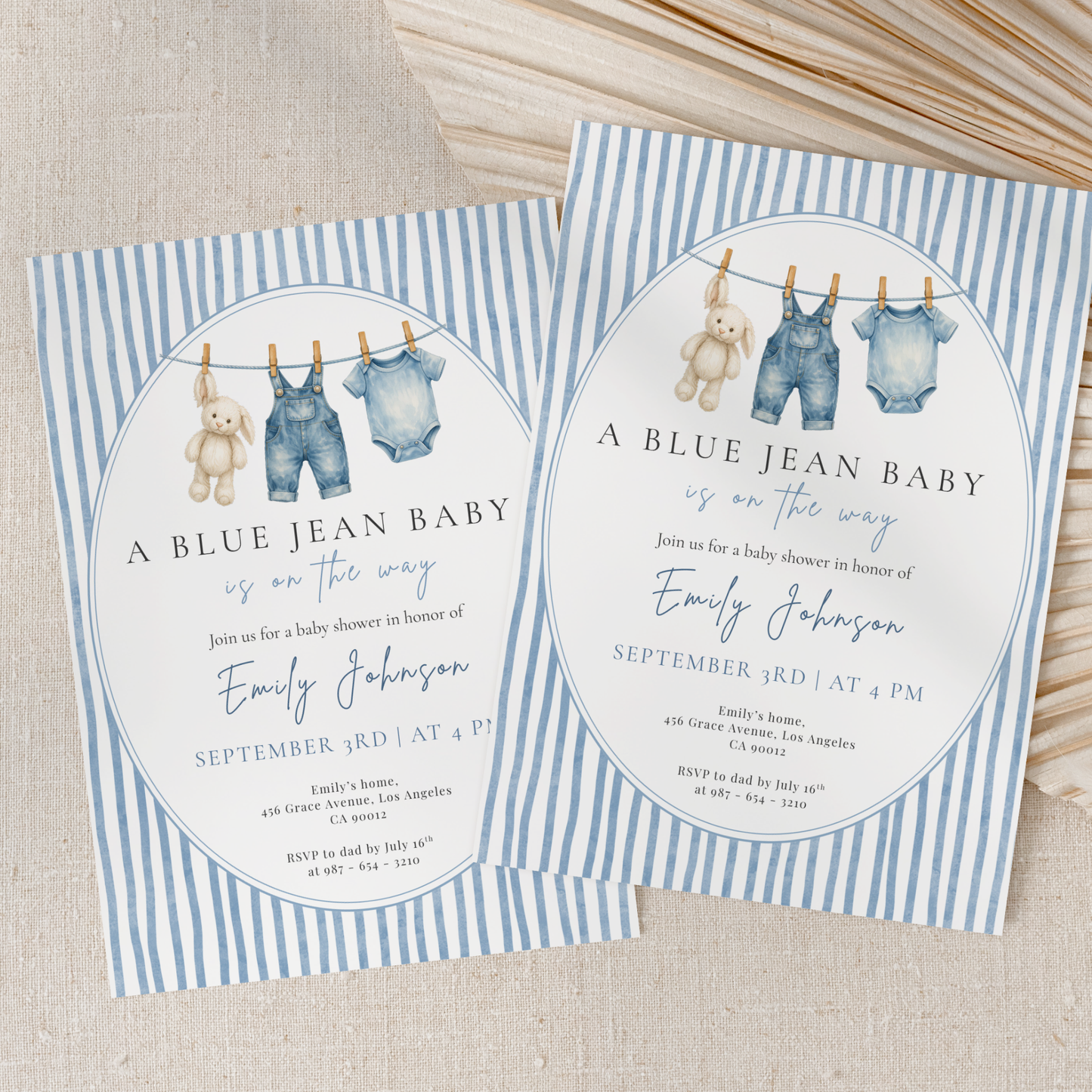 A Blue Jean Baby — Western Baby Shower Invitation Template by Pretty Digital — view 9