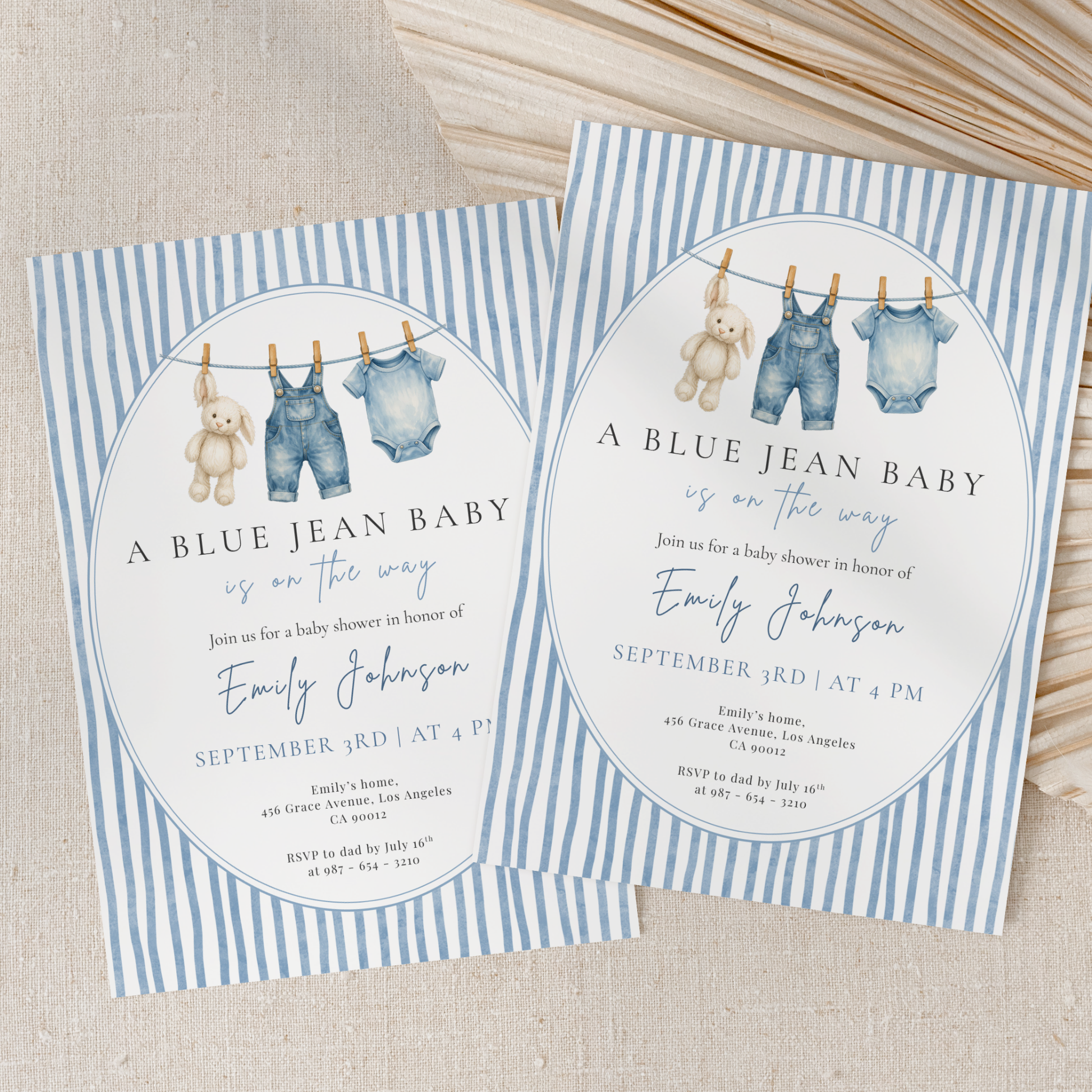 A Blue Jean Baby — Western Baby Shower Invitation Template by Pretty Digital — view 9