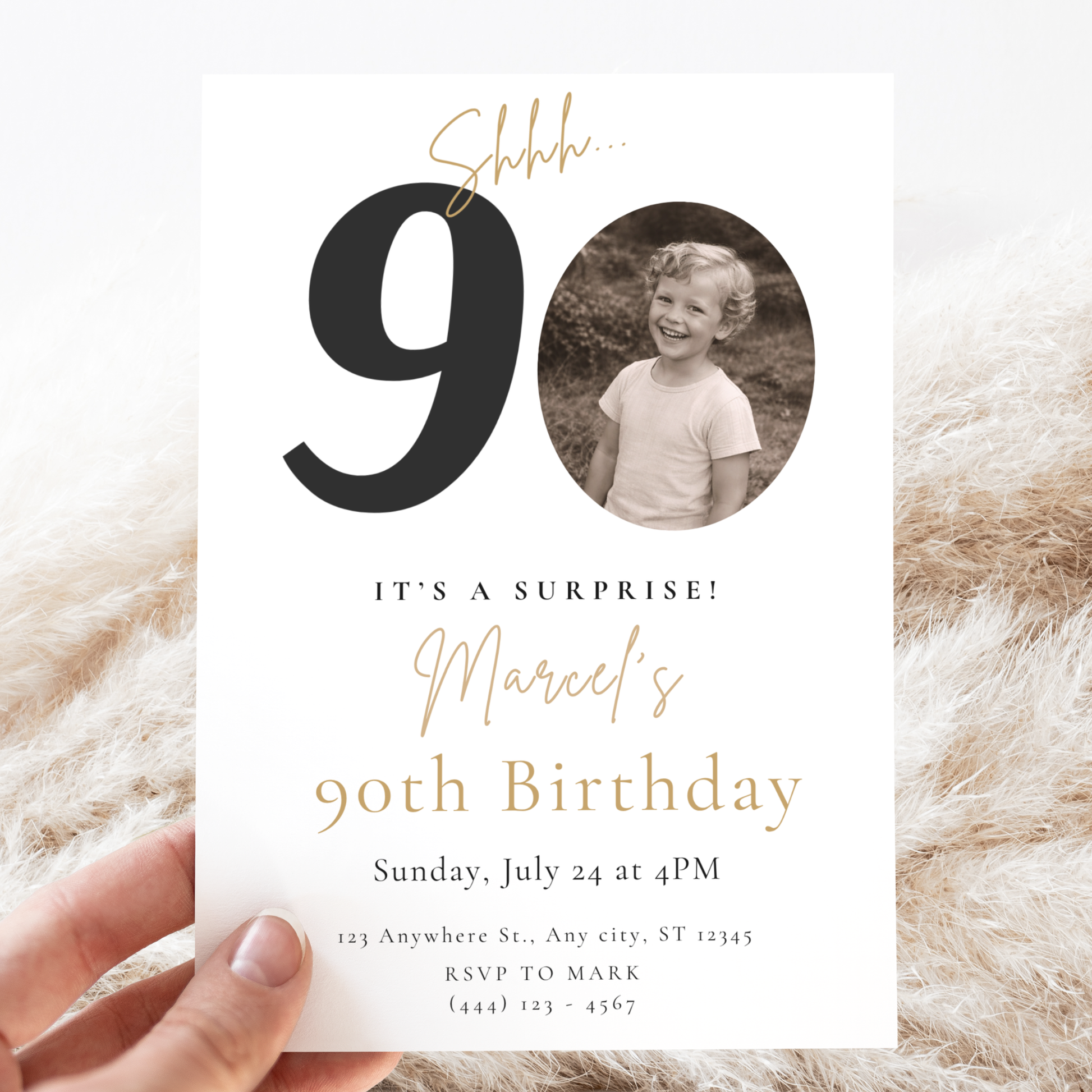 Classic invitation template by Pretty Digital — printable digital download