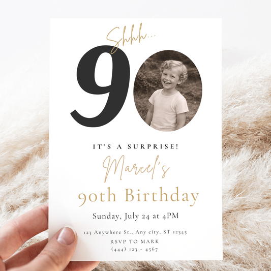 Classic invitation template by Pretty Digital — printable digital download