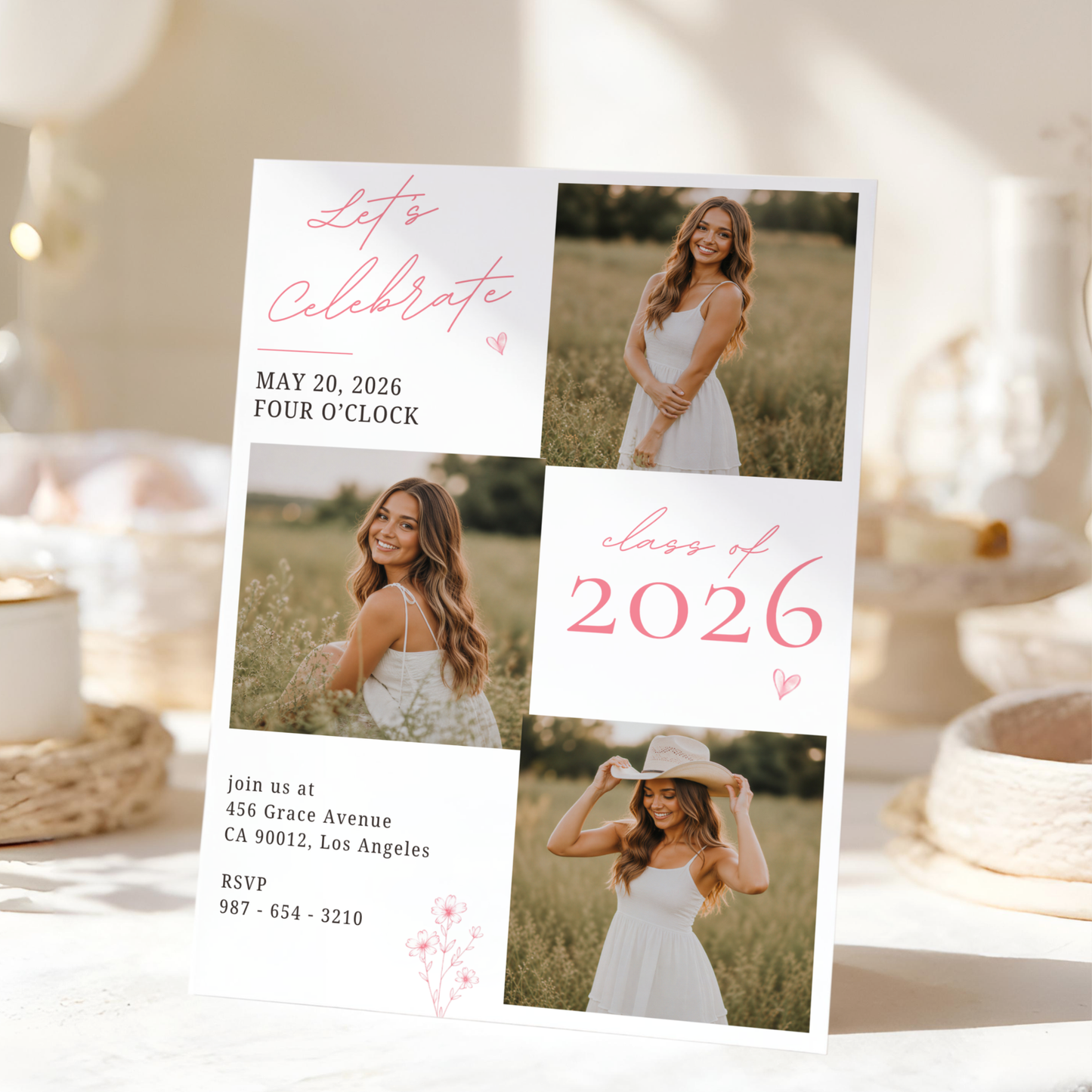 Modern Graduation Invitation by Pretty Digital — view 9