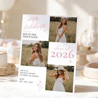Modern Graduation Invitation by Pretty Digital — view 9