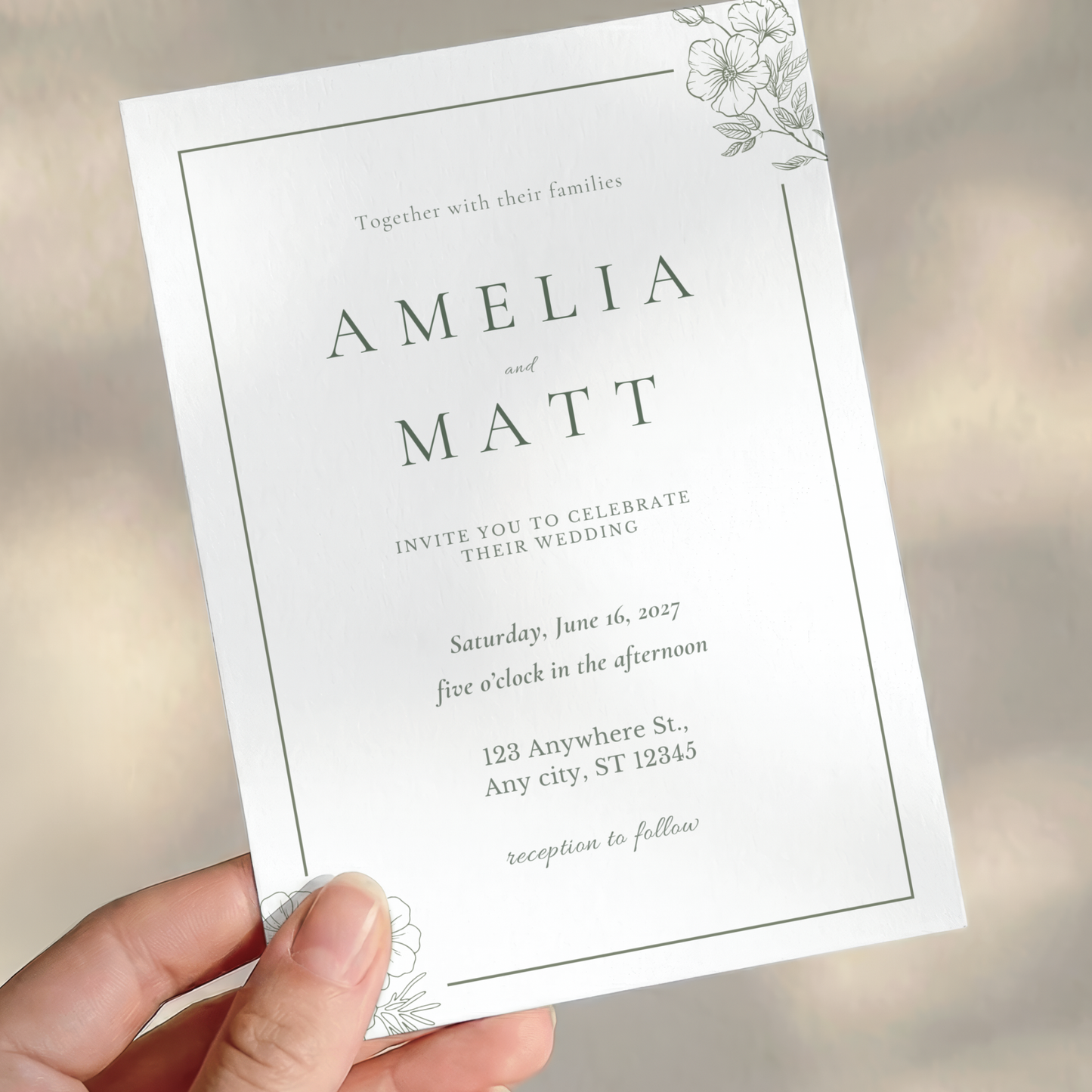 Elegant Wedding Invitation by Pretty Digital — view 9