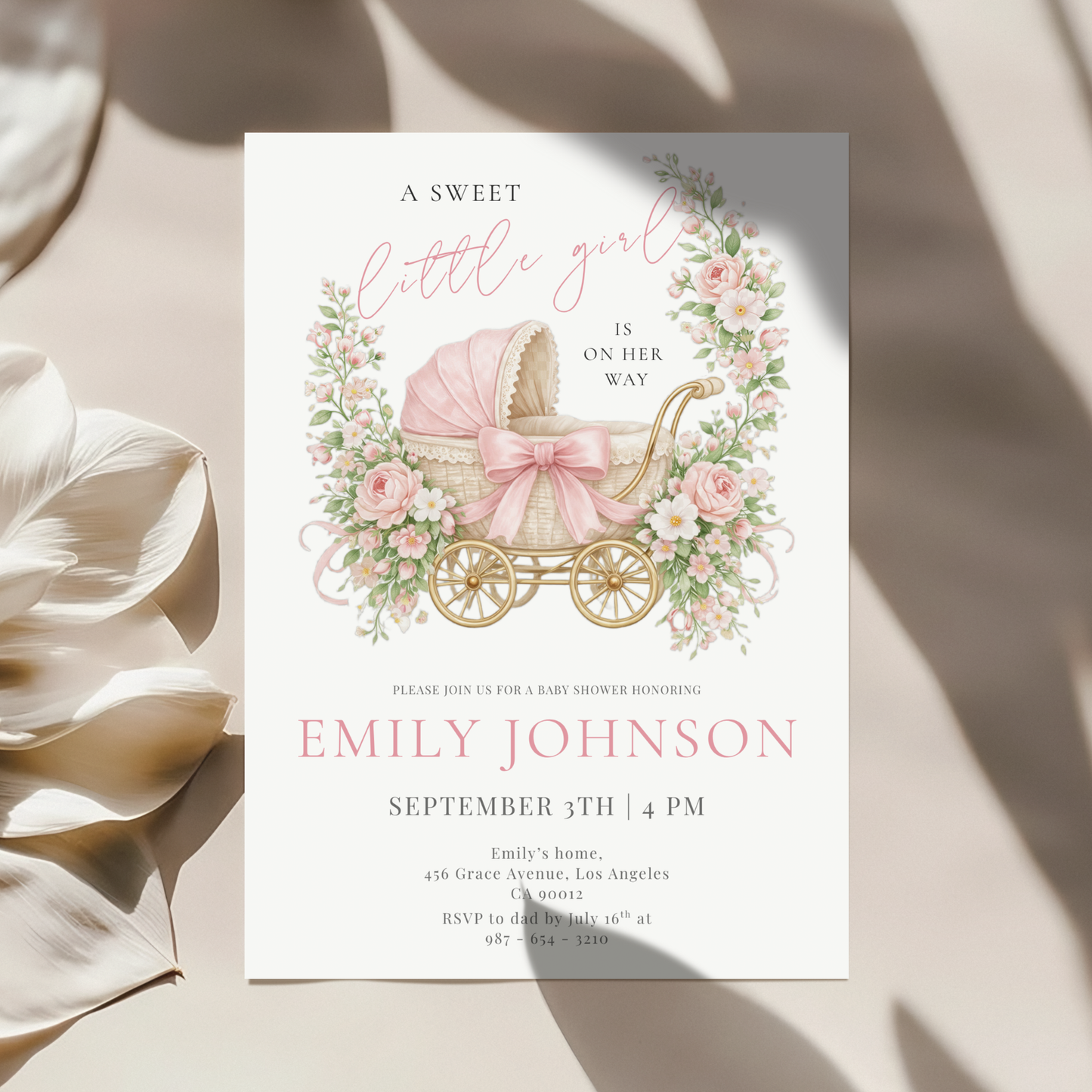 A Sweet Little — Baby Shower Invitation Template by Pretty Digital — view 8