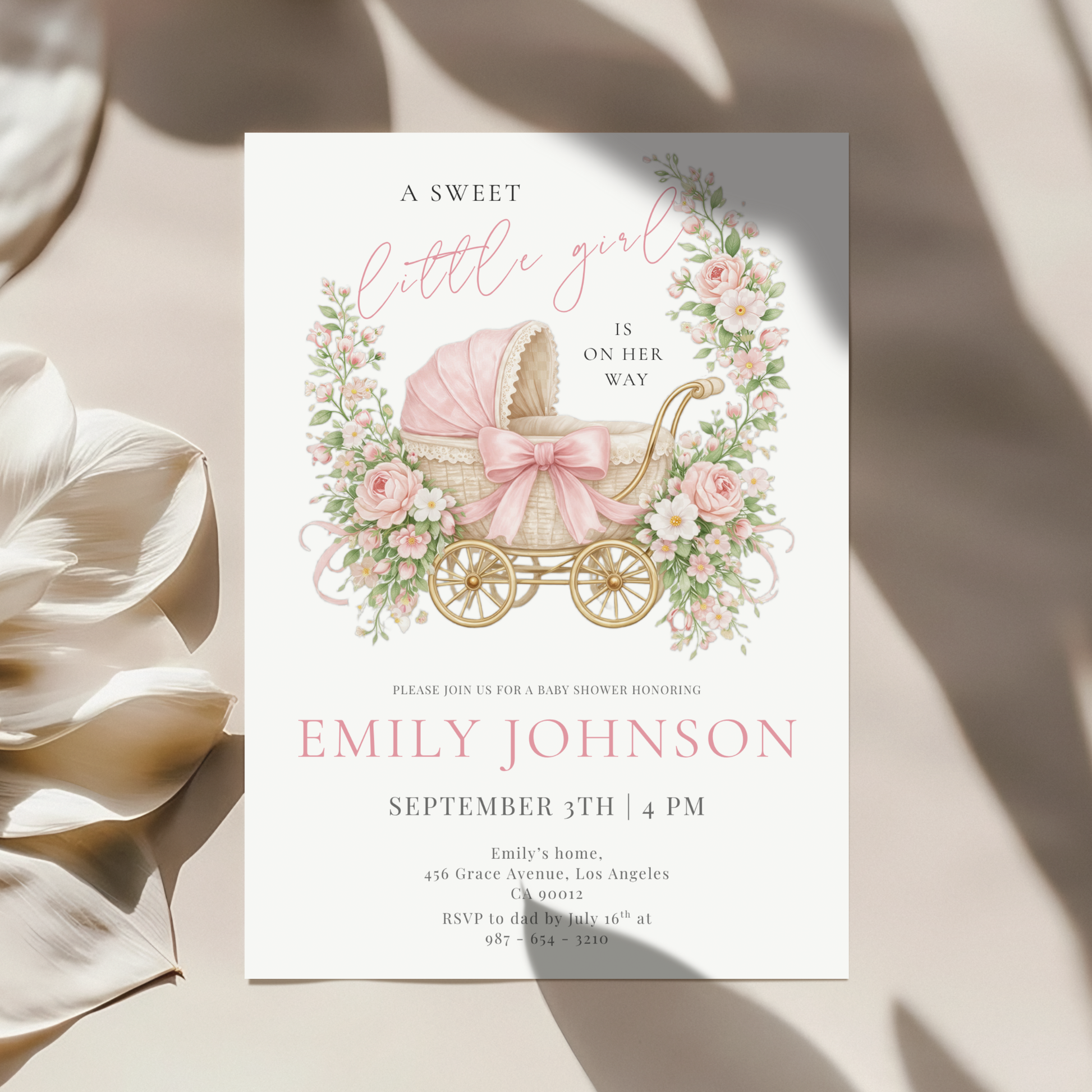 A Sweet Little — Baby Shower Invitation Template by Pretty Digital — view 8
