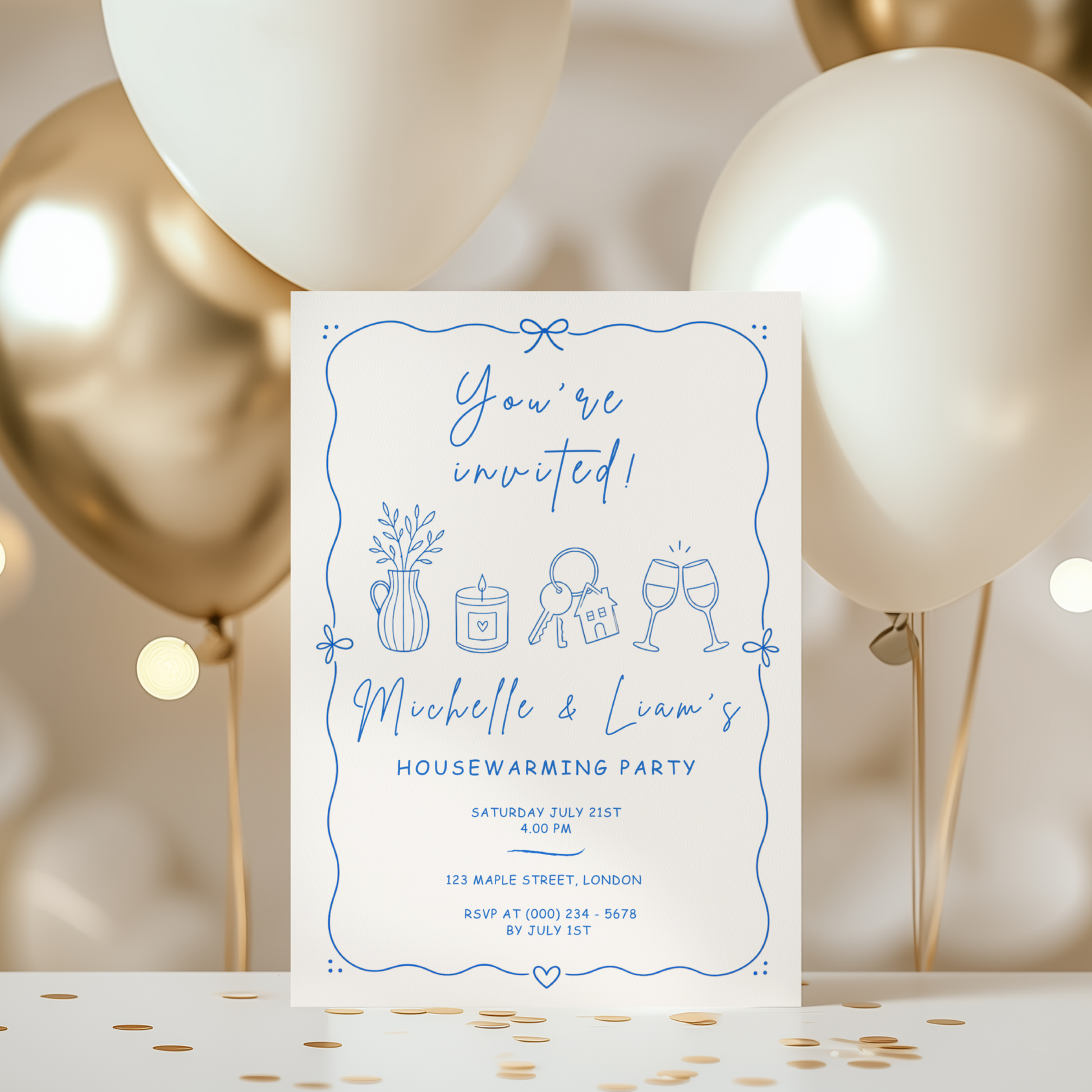 Modern Housewarming Invitation by Pretty Digital — view 9