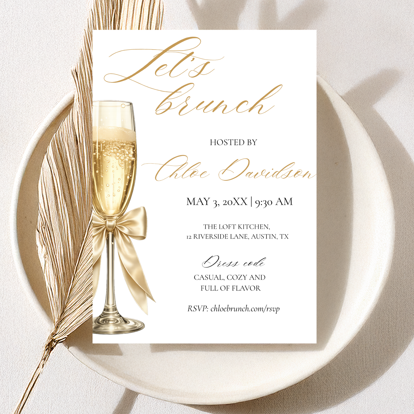 Let's Brunch — Brunch Invitation Template by Pretty Digital — view 5
