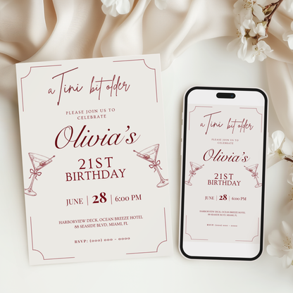 A Tini Bit Older — 21st Birthday Invitation Template by Pretty Digital — view 9