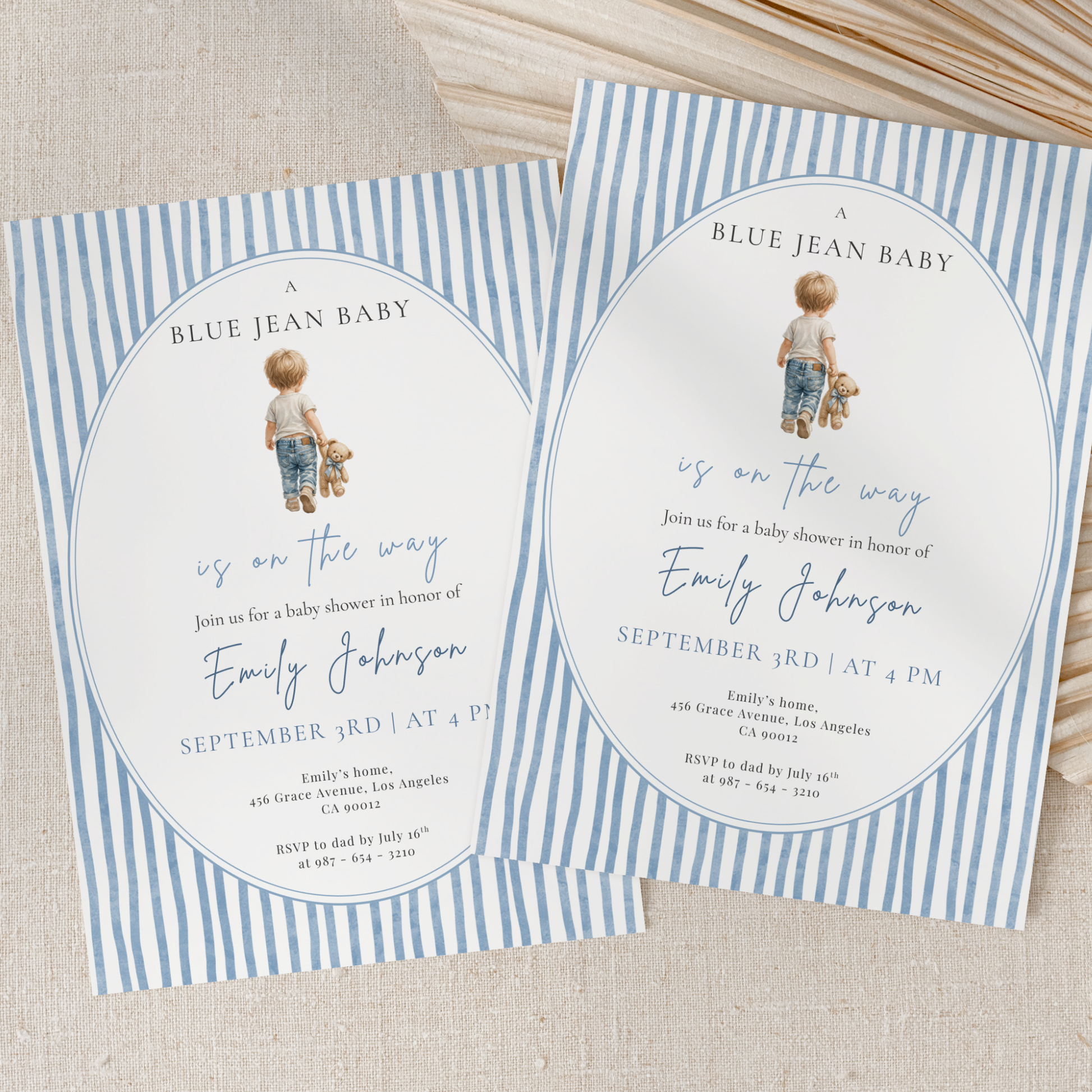 Blue Jean Baby — Western Baby Shower Invitation Template by Pretty Digital — view 8