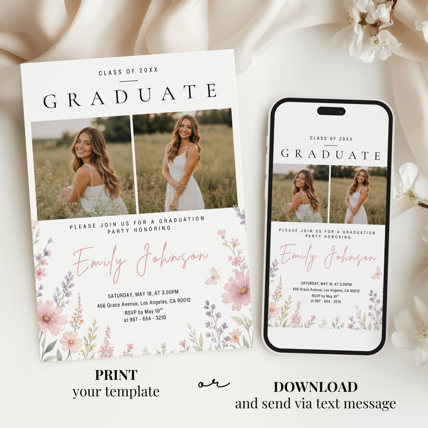 Class Of — Graduation Party Invitation Template by Pretty Digital — view 6