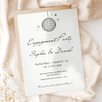 Modern Engagement Party Invitation by Pretty Digital — view 8