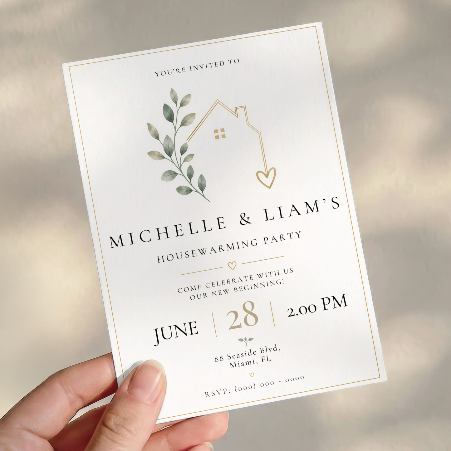 New Beginning — Housewarming Party Invitation Template by Pretty Digital — view 3