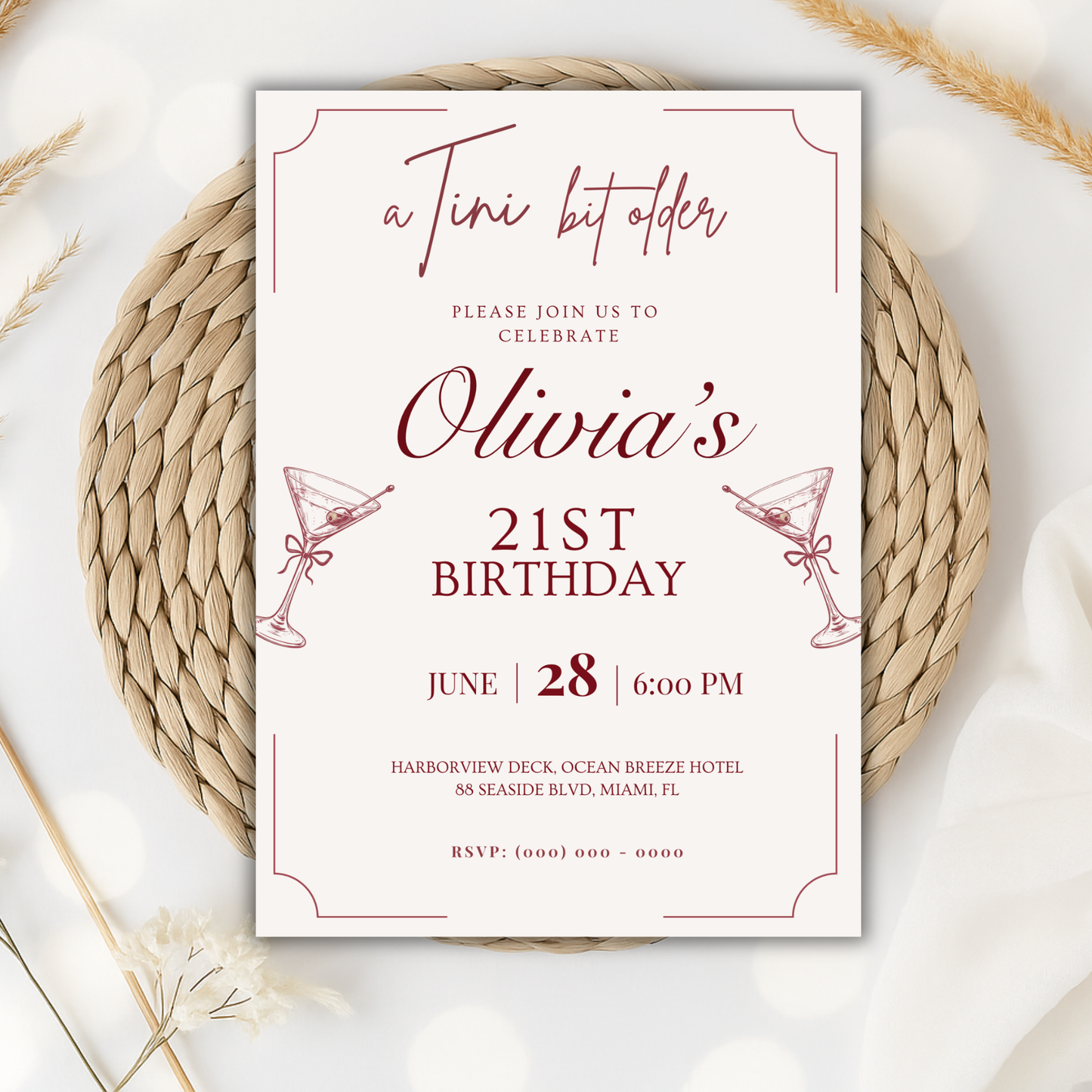 A Tini Bit Older — 21st Birthday Invitation Template by Pretty Digital — view 10
