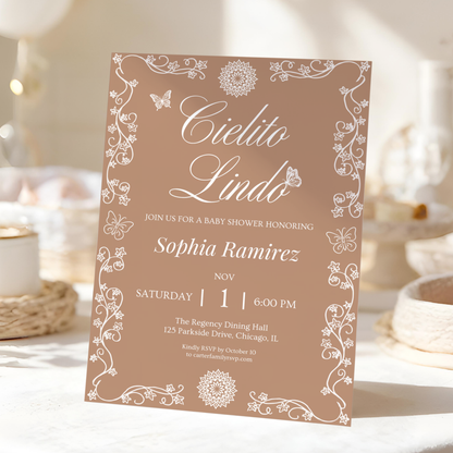 Cielito Lindo — Baby Shower Invitation Template by Pretty Digital — view 3