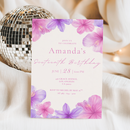 Pastel Invitation for Girls by Pretty Digital — view 5