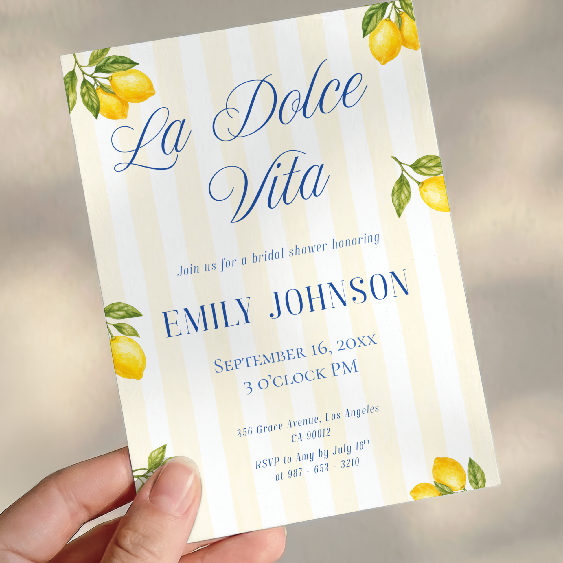 La Dolce Vita — Italian Bridal Shower Invitation Template by Pretty Digital — view 3