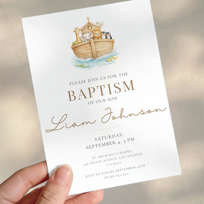 Elegant Baptism Invitation by Pretty Digital — view 9