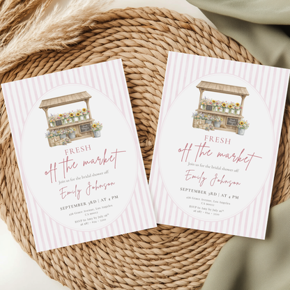 Fresh off the Market — Bridal Shower Invitation Template by Pretty Digital — view 9