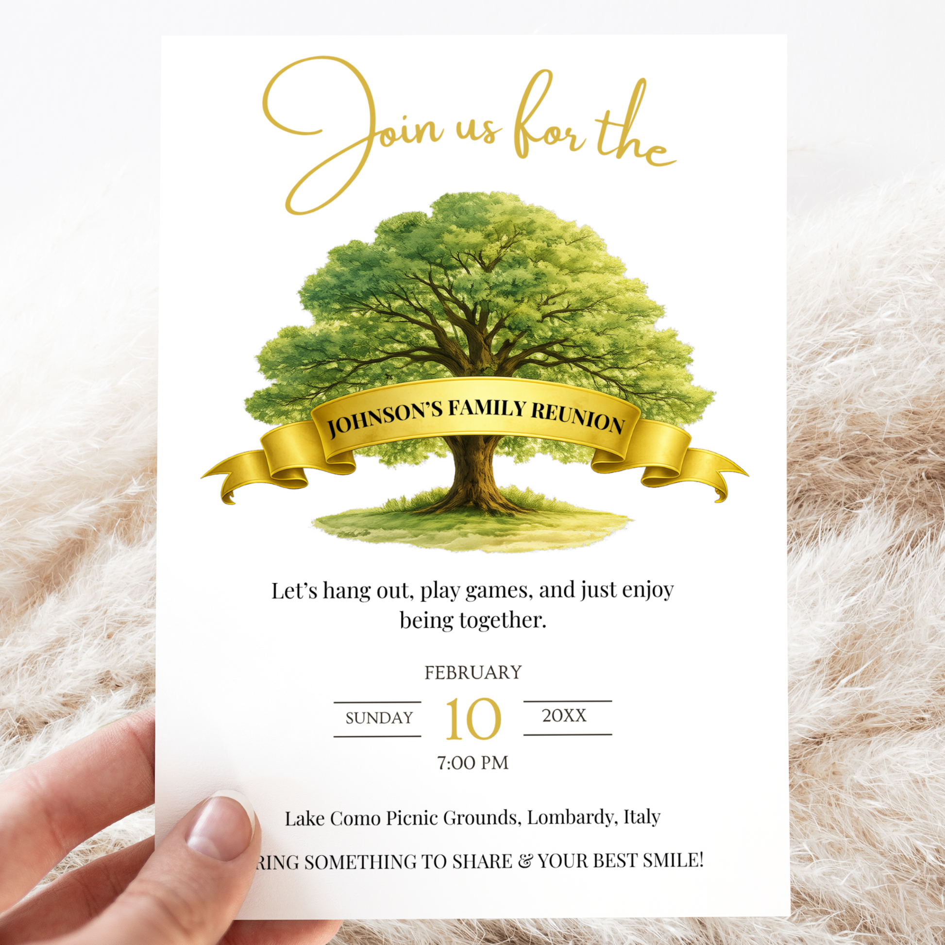 Classic invitation template by Pretty Digital — printable digital download