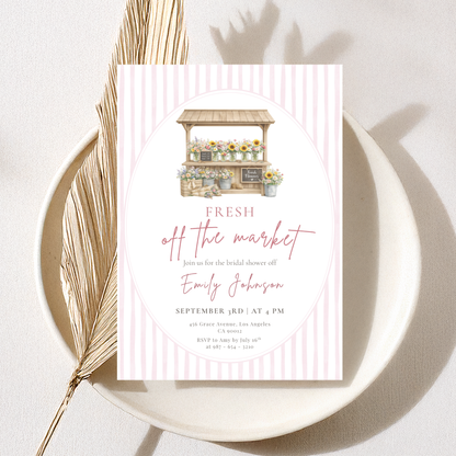 Fresh off the Market — Bridal Shower Invitation Template by Pretty Digital — view 10