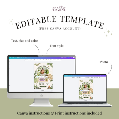 Rainbow Birthday Invitation for Girls by Pretty Digital — view 4