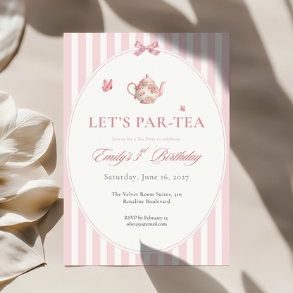 Let's Par-Tea — Tea Party Invitation Template by Pretty Digital — view 10