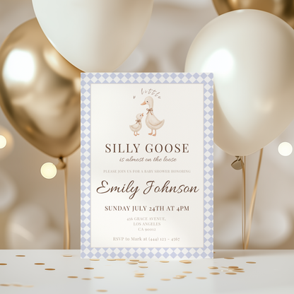 Silly Goose — Gender-Neutral Baby Shower Invitation Template by Pretty Digital — view 8