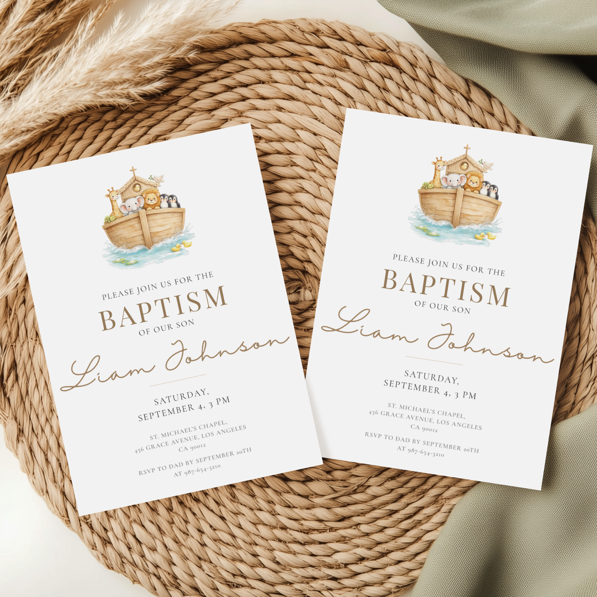 Elegant Baptism Invitation by Pretty Digital — view 8